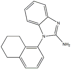 1-(5,6,7,8-tetrahydronaphthalen-1-yl)-1H-1,3-benzodiazol-2-amine 结构式
