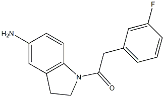 1-(5-amino-2,3-dihydro-1H-indol-1-yl)-2-(3-fluorophenyl)ethan-1-one