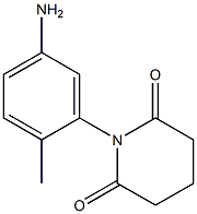 1-(5-amino-2-methylphenyl)piperidine-2,6-dione 化学構造式