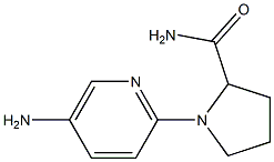 1-(5-aminopyridin-2-yl)pyrrolidine-2-carboxamide Structure