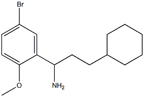 1-(5-bromo-2-methoxyphenyl)-3-cyclohexylpropan-1-amine|