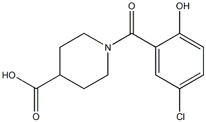 1-(5-chloro-2-hydroxybenzoyl)piperidine-4-carboxylic acid|