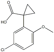 1-(5-chloro-2-methoxyphenyl)cyclopropane-1-carboxylic acid Structure