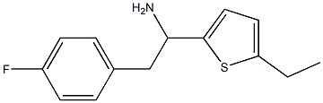 1-(5-ethylthiophen-2-yl)-2-(4-fluorophenyl)ethan-1-amine Structure