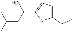 1-(5-ethylthiophen-2-yl)-3-methylbutan-1-amine 化学構造式