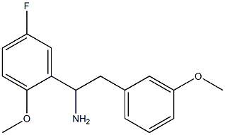 1-(5-fluoro-2-methoxyphenyl)-2-(3-methoxyphenyl)ethan-1-amine 结构式
