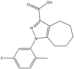 1-(5-fluoro-2-methylphenyl)-1,4,5,6,7,8-hexahydrocyclohepta[c]pyrazole-3-carboxylic acid