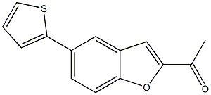 1-(5-thien-2-yl-1-benzofuran-2-yl)ethanone 化学構造式