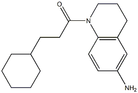 1-(6-amino-1,2,3,4-tetrahydroquinolin-1-yl)-3-cyclohexylpropan-1-one Structure