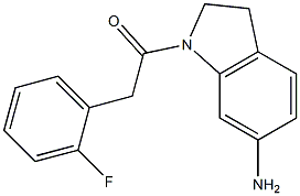 1-(6-amino-2,3-dihydro-1H-indol-1-yl)-2-(2-fluorophenyl)ethan-1-one 结构式