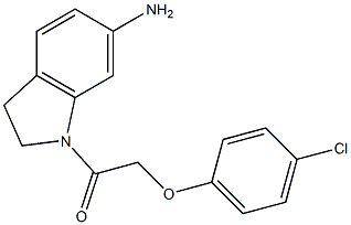 1-(6-amino-2,3-dihydro-1H-indol-1-yl)-2-(4-chlorophenoxy)ethan-1-one Structure