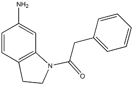 1-(6-amino-2,3-dihydro-1H-indol-1-yl)-2-phenylethan-1-one,,结构式