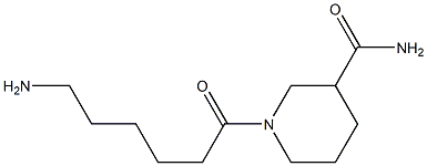 1-(6-aminohexanoyl)piperidine-3-carboxamide Structure