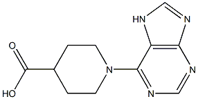 1-(7H-purin-6-yl)piperidine-4-carboxylic acid Struktur