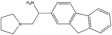 1-(9H-fluoren-2-yl)-2-(pyrrolidin-1-yl)ethan-1-amine Struktur