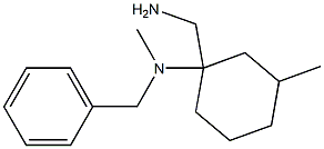 1-(aminomethyl)-N-benzyl-N,3-dimethylcyclohexan-1-amine 结构式