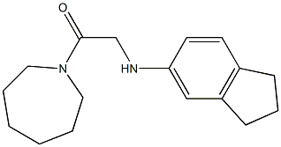 1-(azepan-1-yl)-2-(2,3-dihydro-1H-inden-5-ylamino)ethan-1-one,,结构式