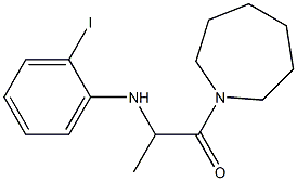 1-(azepan-1-yl)-2-[(2-iodophenyl)amino]propan-1-one Struktur