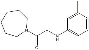 1-(azepan-1-yl)-2-[(3-methylphenyl)amino]ethan-1-one Struktur