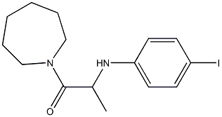 1-(azepan-1-yl)-2-[(4-iodophenyl)amino]propan-1-one 化学構造式