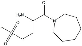 1-(azepan-1-ylcarbonyl)-3-(methylsulfonyl)propylamine Structure