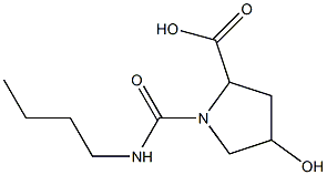  1-(butylcarbamoyl)-4-hydroxypyrrolidine-2-carboxylic acid