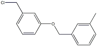 1-(chloromethyl)-3-[(3-methylphenyl)methoxy]benzene 结构式