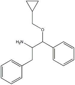 1-(cyclopropylmethoxy)-1,3-diphenylpropan-2-amine Structure