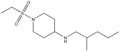 1-(ethanesulfonyl)-N-(2-methylpentyl)piperidin-4-amine 化学構造式