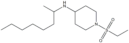 1-(ethanesulfonyl)-N-(octan-2-yl)piperidin-4-amine 化学構造式