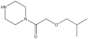 1-(isobutoxyacetyl)piperazine 化学構造式