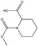 1-(methoxycarbonyl)piperidine-2-carboxylic acid Struktur