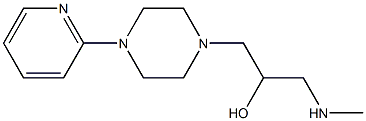 1-(methylamino)-3-[4-(pyridin-2-yl)piperazin-1-yl]propan-2-ol Structure