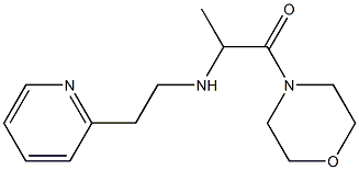 1-(morpholin-4-yl)-2-{[2-(pyridin-2-yl)ethyl]amino}propan-1-one Structure