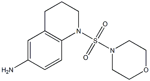 1-(morpholine-4-sulfonyl)-1,2,3,4-tetrahydroquinolin-6-amine 结构式