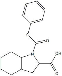 1-(phenoxycarbonyl)-octahydro-1H-indole-2-carboxylic acid 结构式