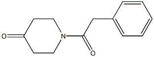 1-(phenylacetyl)piperidin-4-one Structure