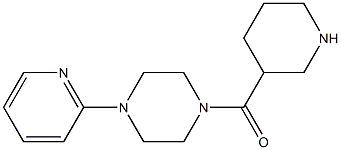 1-(piperidin-3-ylcarbonyl)-4-(pyridin-2-yl)piperazine,,结构式