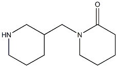 1-(piperidin-3-ylmethyl)piperidin-2-one Struktur