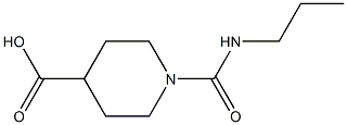 1-(propylcarbamoyl)piperidine-4-carboxylic acid Struktur