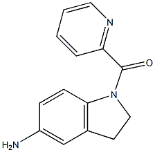 1-(pyridin-2-ylcarbonyl)-2,3-dihydro-1H-indol-5-amine 化学構造式