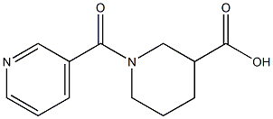 1-(pyridin-3-ylcarbonyl)piperidine-3-carboxylic acid,,结构式