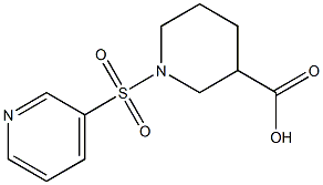 1-(pyridin-3-ylsulfonyl)piperidine-3-carboxylic acid Structure