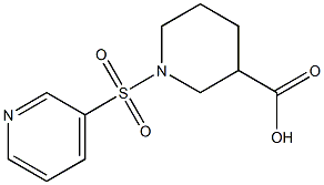 1-(pyridin-3-ylsulfonyl)piperidine-3-carboxylic acid,,结构式