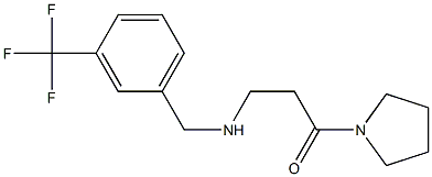 1-(pyrrolidin-1-yl)-3-({[3-(trifluoromethyl)phenyl]methyl}amino)propan-1-one