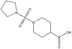 1-(pyrrolidine-1-sulfonyl)piperidine-4-carboxylic acid 结构式