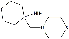 1-(thiomorpholin-4-ylmethyl)cyclohexan-1-amine Structure