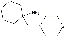 1-(thiomorpholin-4-ylmethyl)cyclohexan-1-amine 结构式