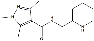 1,3,5-trimethyl-N-(piperidin-2-ylmethyl)-1H-pyrazole-4-carboxamide