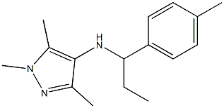 1,3,5-trimethyl-N-[1-(4-methylphenyl)propyl]-1H-pyrazol-4-amine Structure